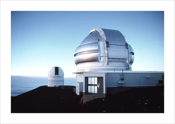 View of the Gemini telescope dome on Mauna Kea