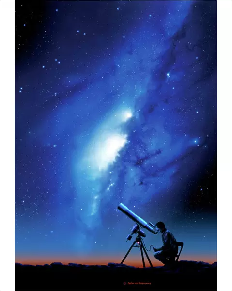 Amateur astronomy, computer artwork