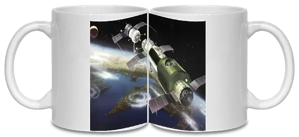 Salyut 1 space station, artwork