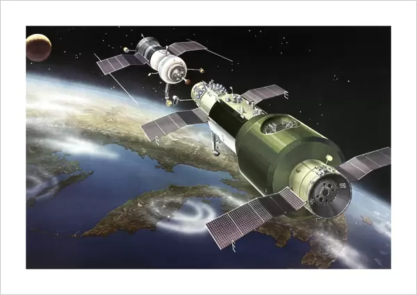 Salyut 1 space station, artwork