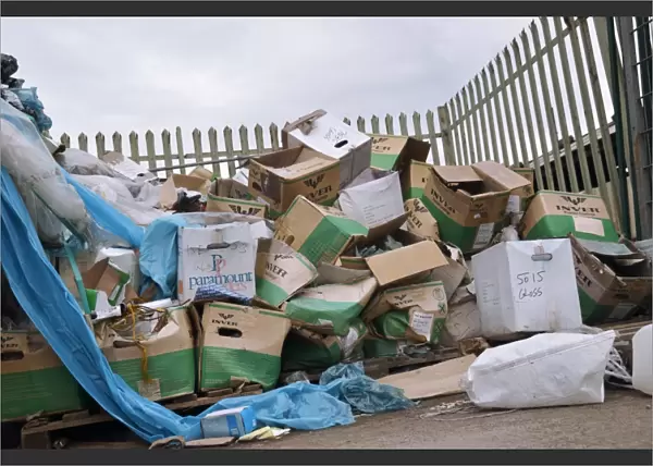 Packaging waste outside industrial unit C013  /  9027
