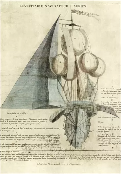 Bijou airship design, 18th century C016  /  4488