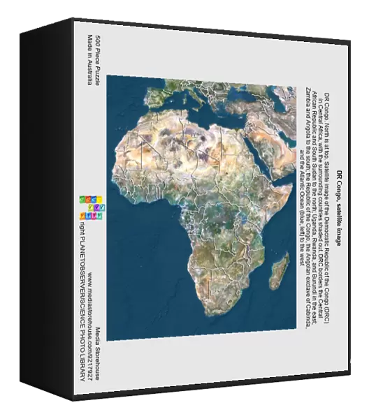 DR Congo, satellite image