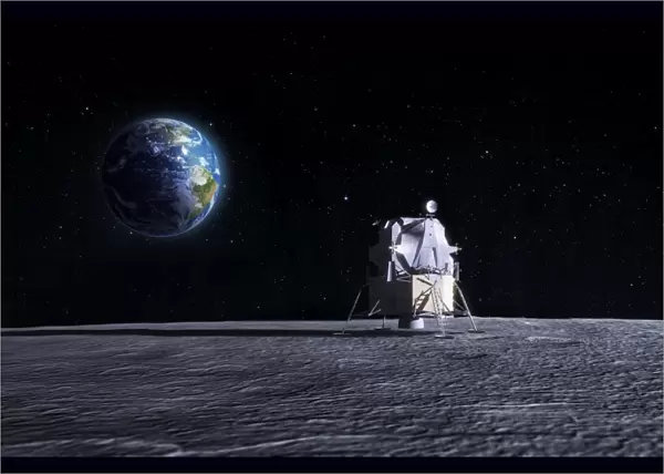 Apollo Moon landing, artwork