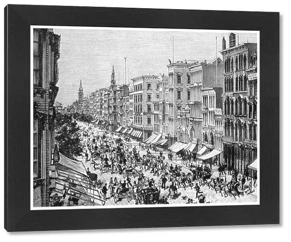 Broadway street scene, 1880s C017  /  6845
