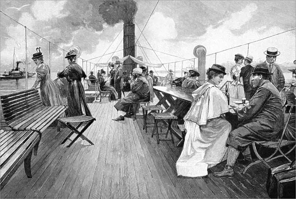 Lake Constance steamer passengers, 1890s C017  /  6886