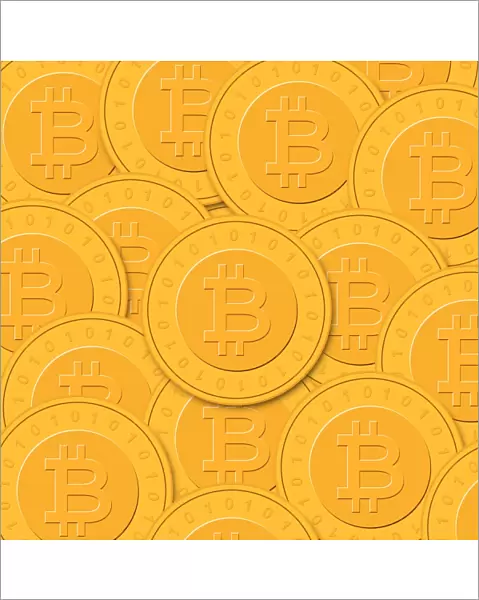 Bitcoins, conceptual artwork C016  /  9774