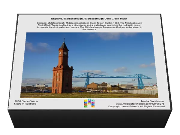 England, Middlesbrough, Middlesbrough Dock Clock Tower