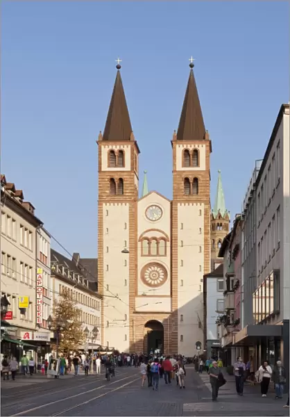 Cathedral of St. Kilian, Wurzburg, Franconia, Bavaria, Germany, Europe