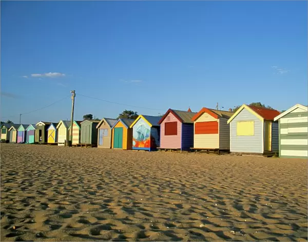 Beach huts at Brighton Beach, Melbourne, Victoria, Australia, Pacific