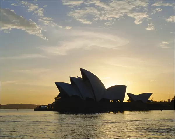 The Sydney Opera House in the evening, Sydney, New South Wales, Australia