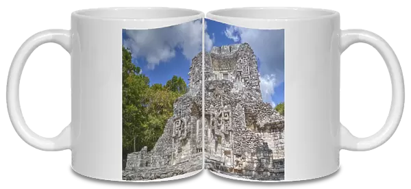 Structure XX, Chicanna, Mayan archaeological site, mixture of Chenes and Rio Bec styles