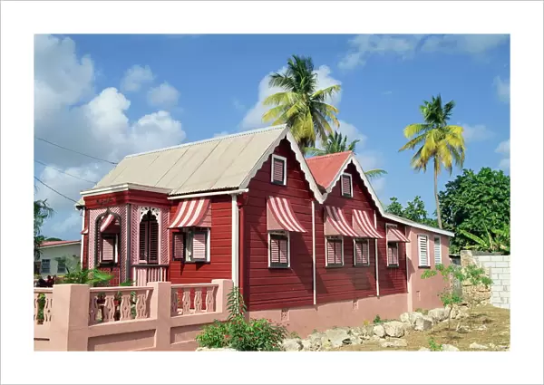 Chattel house, Speightstown, Barbados, West Indies, Caribbean, Central America