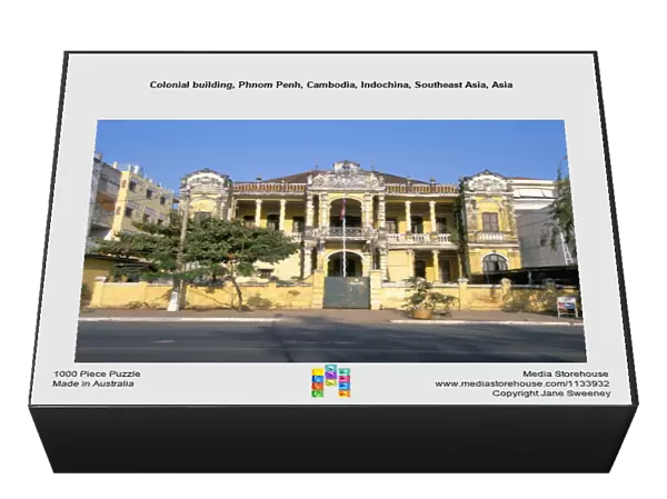 Colonial building, Phnom Penh, Cambodia, Indochina, Southeast Asia, Asia