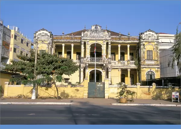 Colonial building, Phnom Penh, Cambodia, Indochina, Southeast Asia, Asia