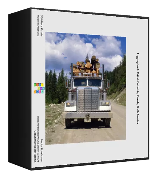 Logging truck, British Columbia, Canada, North America