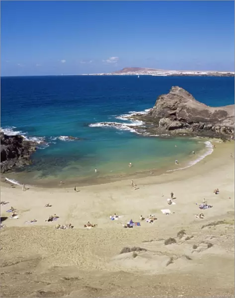 Papagayo beach, Lanzarote, Canary Islands, Spain, Atlantic Ocean, Europe