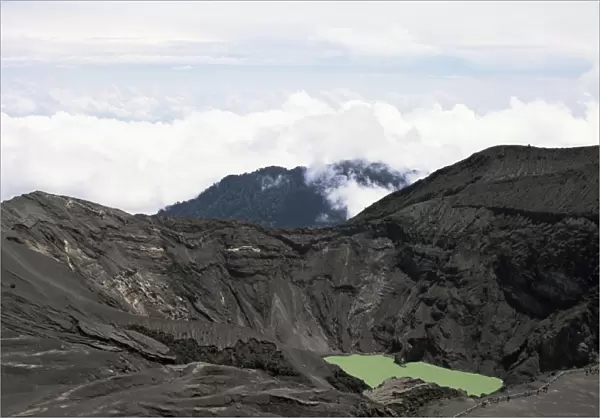 Third crater from the summit of Irazu, highest in Costa Rica at 3432m, last erupted 1994