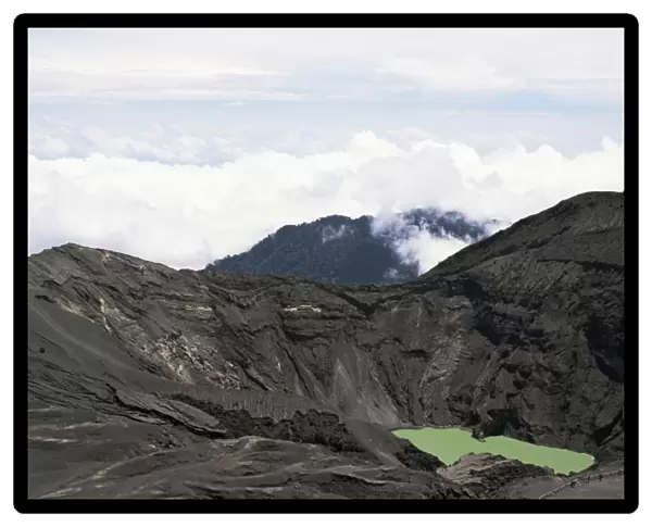 Third crater from the summit of Irazu, highest in Costa Rica at 3432m, last erupted 1994