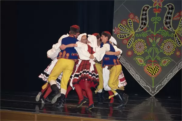 Traditional folk dancing in Prague, Czech Republic, Europe