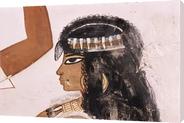 Wall painting of a girl, Tomb of Menna, 18th dynasty, Sheikh Abd el-Kurna