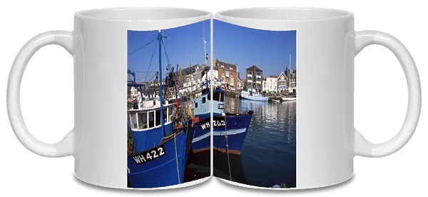 Boats in harbour, Weymouth, Dorset, England, United Kingdom