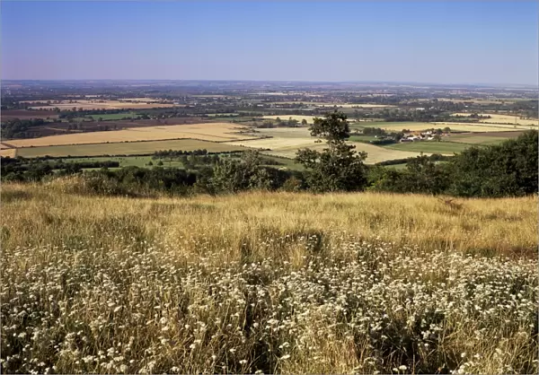 View from the Ridgeway of the Vale of Aylesbury, Buckinghamshire, England