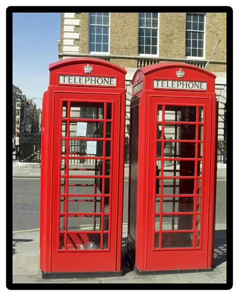 Telephone boxes, London, England, United Kingdom, Europe