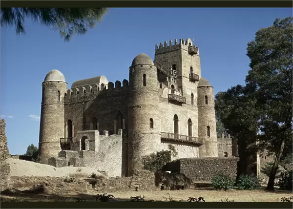 King Fasiudas Castle, Gondar, Ethiopia, Africa