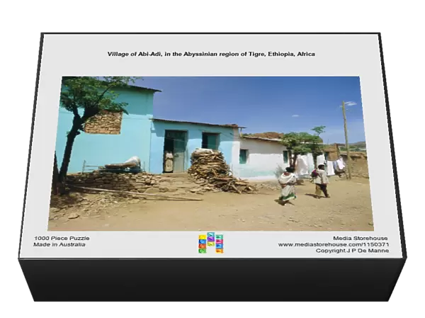 Village of Abi-Adi, in the Abyssinian region of Tigre, Ethiopia, Africa
