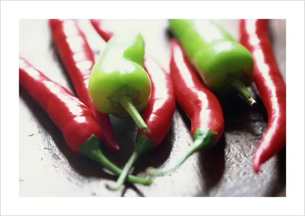 Still life of chilli peppers