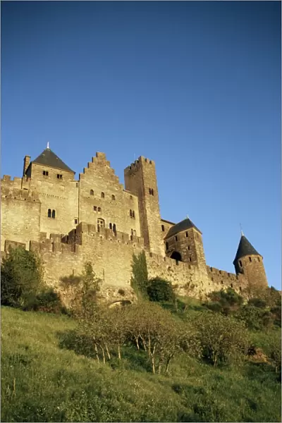 Walled and turreted fortress of Cite, Carcassonne, UNESCO World Heritage Site