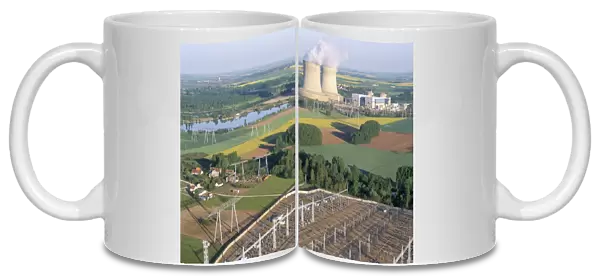 Nuclear power station of Saint Laurent-des-Eaux, Pays de Loire, Loire Valley
