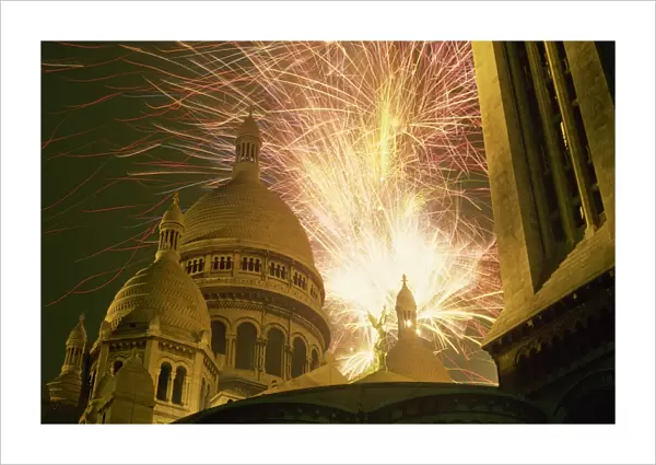 Fireworks over the Sacre Coeur