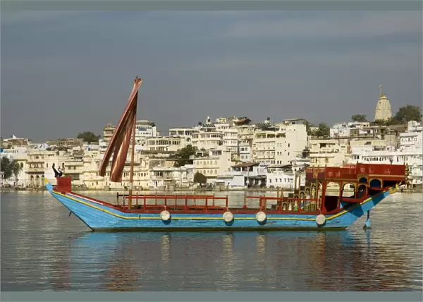 Ceremonial boat used by the Lake Palace Hotel with
