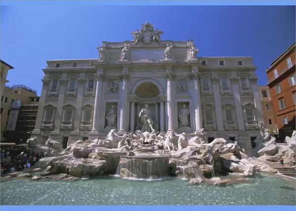 The Baroque style Trevi Fountain