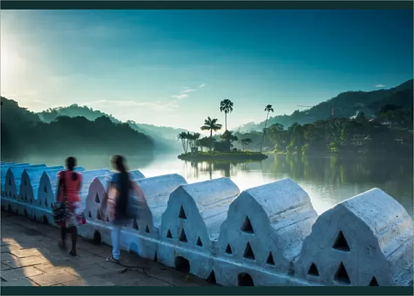 Kandy Lake, Kandy, Sri Lanka, Asia