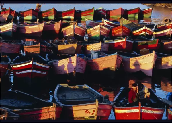 Boats, old Portuguese city