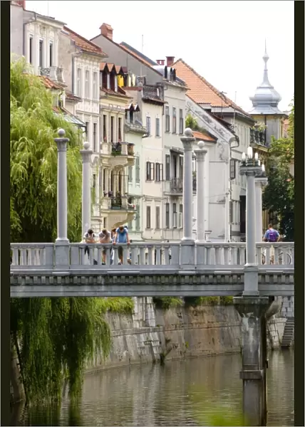 The Cobblers Bridge over the River Ljubljanica