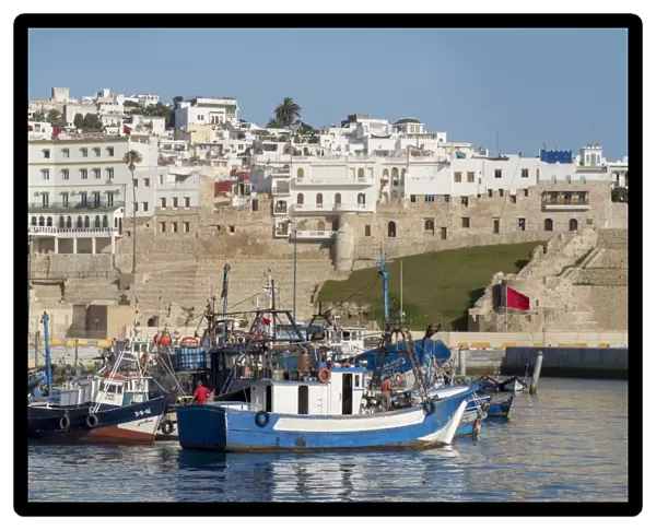Fishing boats in port, Tangier, Morocco, North Africa, Africa