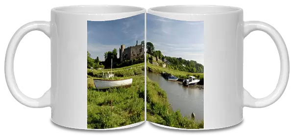 The castle and estuary at Laugharne