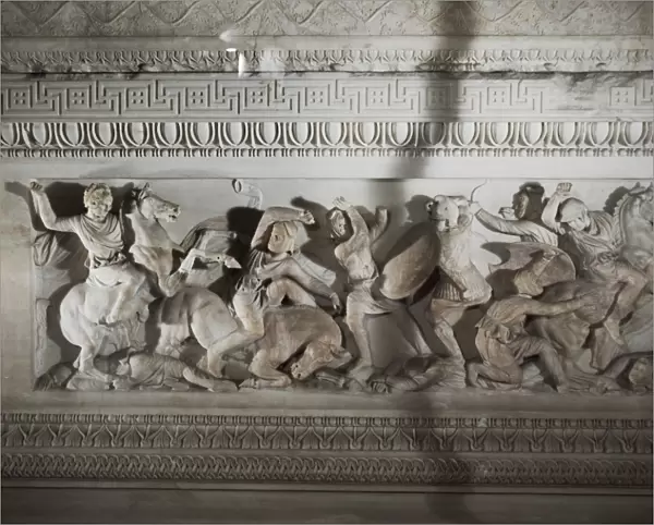 Detail of the sarcophagus of Alexander the Great
