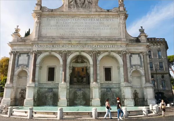 Fontana dell Acqua Paola (Il Fontanone 1608), Janiculum Hill, Gianicolo, Rome, Lazio