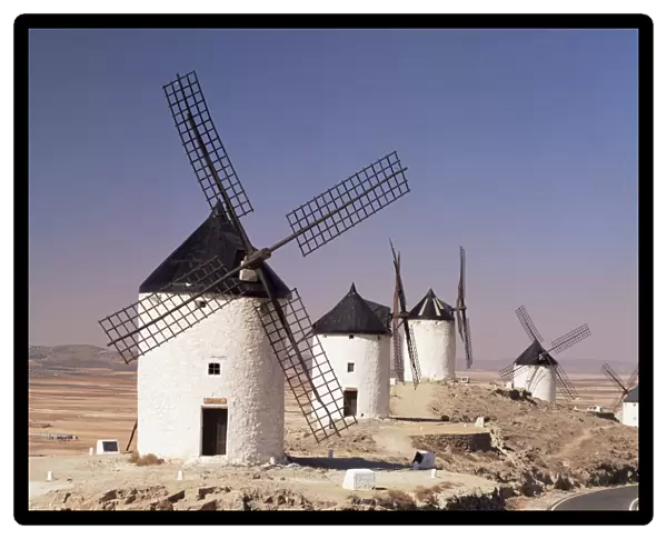 Windmills above the village