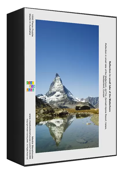 Reflection in small lake of the Matterhorn