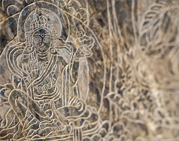 The Mani stone carvings in the Manaslu region are some of the most detailed and beautiful
