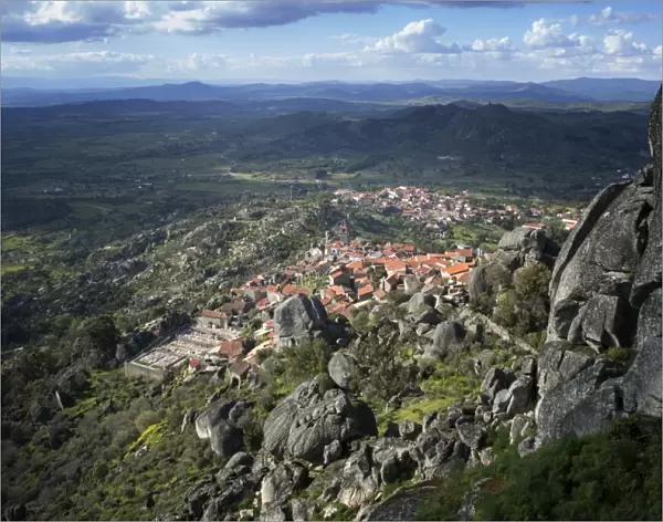 View from the castle of the medieval village of Monsanto in the municipality of Idanha-a-Nova