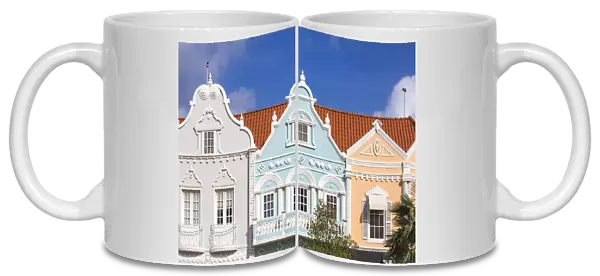 Colonial Dutch architechure near Main Street, Oranjestad, Aruba, Netherlands Antilles