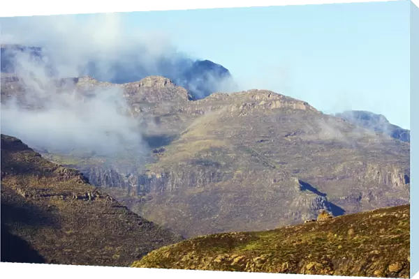 Highland scenery near Mahlasela Pass, Lesotho, Africa