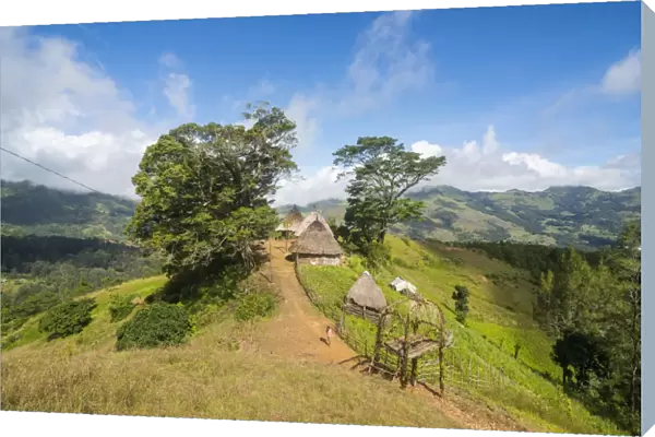 Traditional village in the mountains, Maubisse, East Timor, Southeast Asia, Asia
